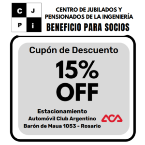 Voucher Beneficio estacionamiento ACA