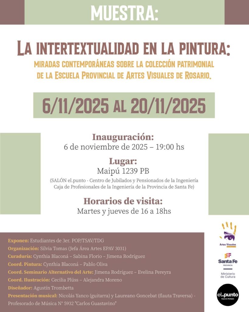 Flyer Muestra Esc. de Artes Visuales 2025