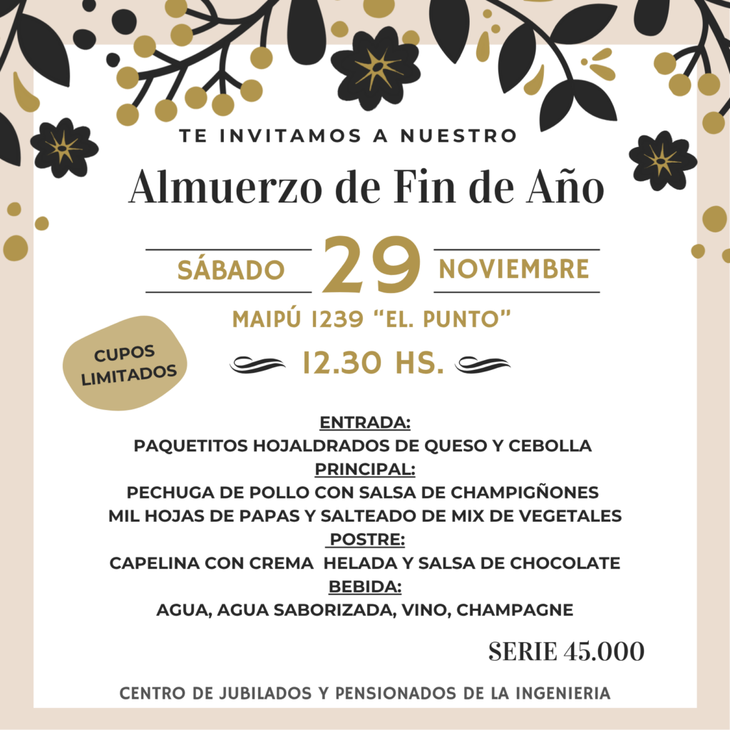 Invitación Almuerzo 29.11.25