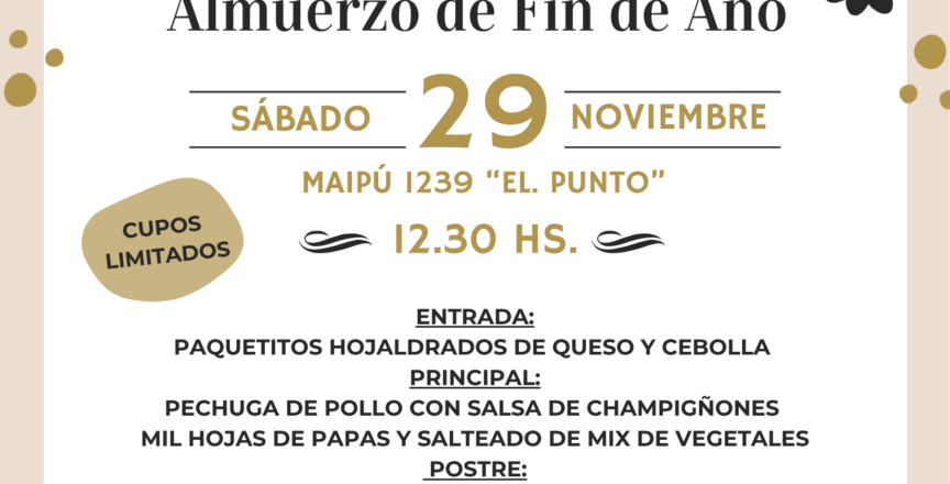 Invitación Almuerzo 29.11.25