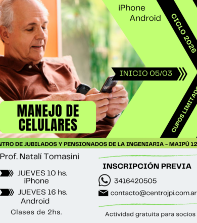 Flyer Curso Manejo de Celulares 2026 CJPI