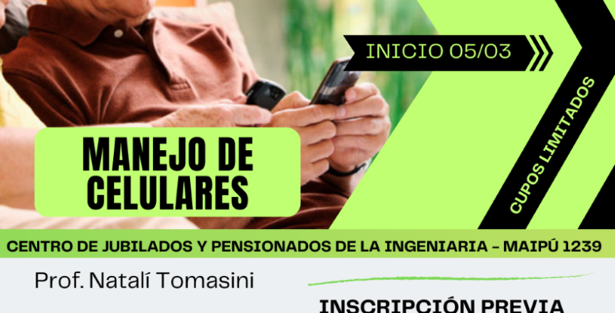 Flyer Curso Manejo de Celulares 2026 CJPI