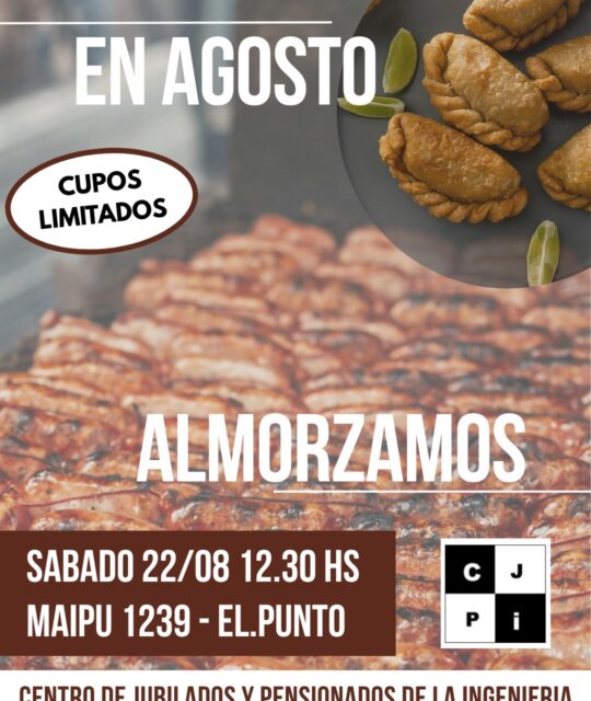 Flyer Almuerzo 22.08.26