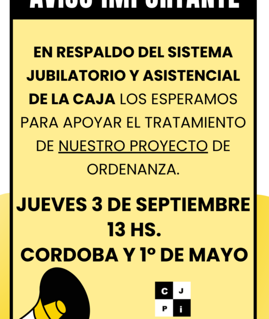 Convocatoria Jueves 3/9