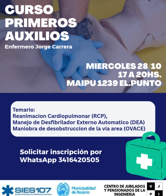 Flyer Curso primeros auxilios 2026