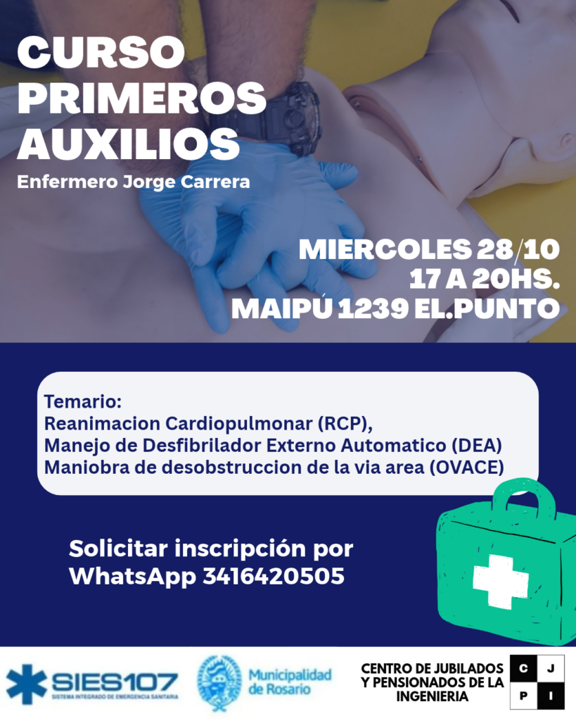 Flyer Curso primeros auxilios 2026